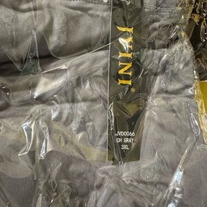 Ladies Jvini Plus size 3XL Charcoal Grey Leggings new in plastic bag